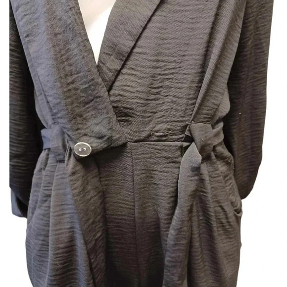 River Island Black Capri Jumpsuit Size 6 - Picture 5 of 11